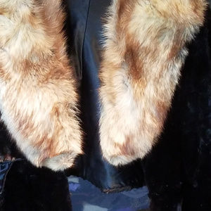 Authentic fur jacket shawl